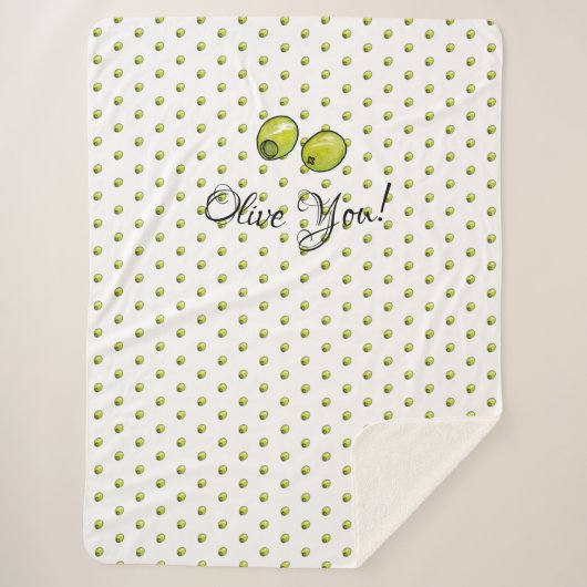 Olivegrün Sherpadecke (Vorderseite)