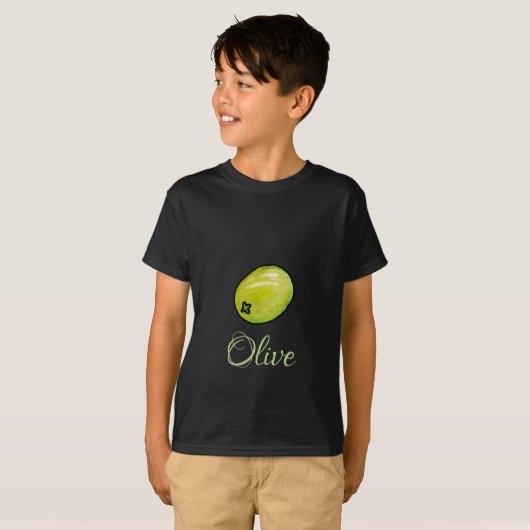 Olivegrün T-Shirt (Vorne ganz)