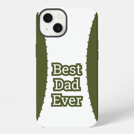 Olivegrünes Best-Dad-Ever-iPhone-Case iPhone Hülle (Rückseite)