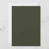 Oliven-Anemone-Herbsthochzeit Einladung (Rückseite)