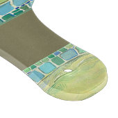 "Oliven-" - dekoratives hackendes Brett-Glaspaddel Schneidebrett (Ecke)