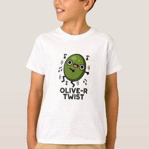 Oliven-Drehung Funny Obstblütenpuin T-Shirt