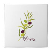 Oliven Fliese (Vorderseite)