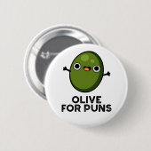Oliven für Puns Niedliche Oliven Button (Vorne & Hinten)