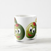 Oliven gefüllt mit Lächeln Kaffeetasse (Mittel)