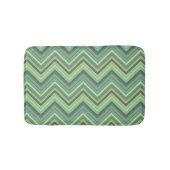 Oliven Green Zigzag Badematte (Vorderseite)