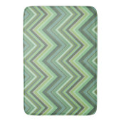 Oliven Green Zigzag Badematte (Vorderseite Vertikal)