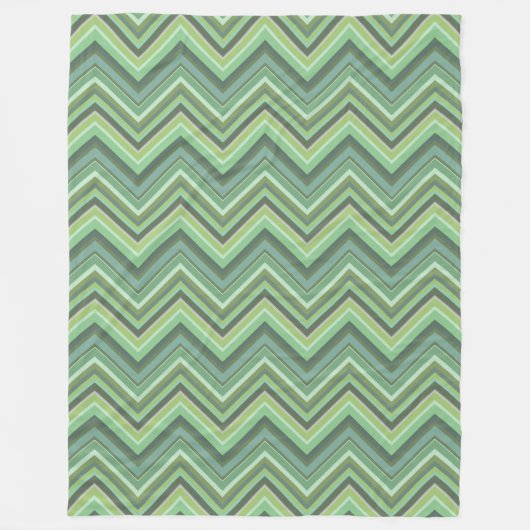 Oliven Green Zigzag Fleecedecke (Vorderseite)