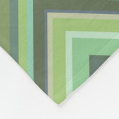 Oliven Green Zigzag Fleecedecke (Ecke)