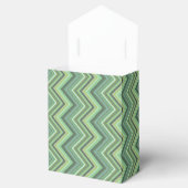 Oliven Green Zigzag Geschenkschachtel (Geöffnet)
