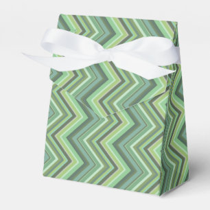Oliven Green Zigzag Geschenkschachtel