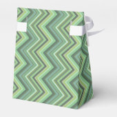 Oliven Green Zigzag Geschenkschachtel (Rückseite)
