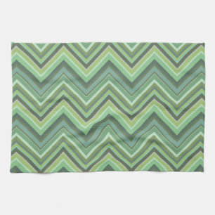Oliven Green Zigzag Handtuch