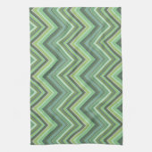 Oliven Green Zigzag Handtuch (Vertikal)