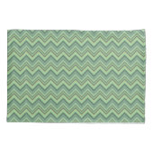 Oliven Green Zigzag Kissenbezug (Rückseite)
