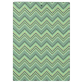 Oliven Green Zigzag Klemmbrett (Rückseite)