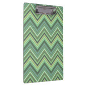 Oliven Green Zigzag Klemmbrett (Rechts)