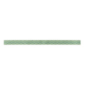 Oliven Green Zigzag Satinband (Vorderseite)
