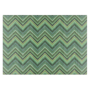 Oliven Green Zigzag Schneidebrett