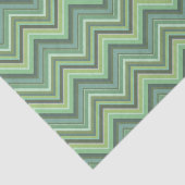 Oliven Green Zigzag Seidenpapier (Ausschnitt)