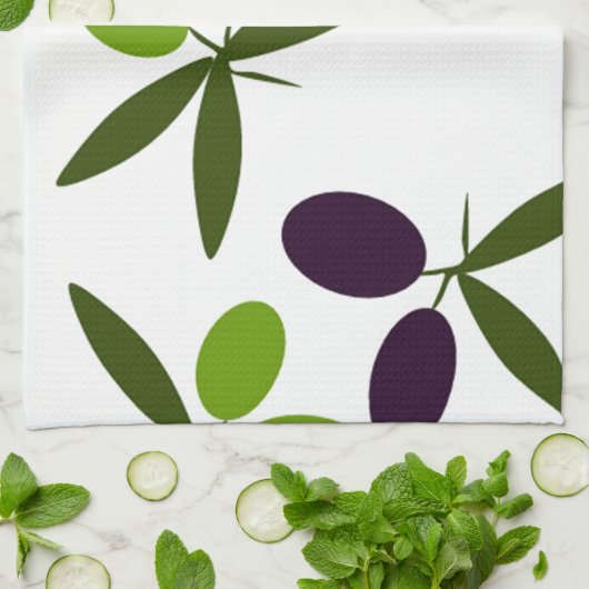 Oliven Handtuch (Gefaltet)