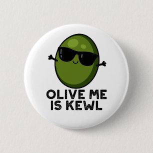 Oliven Ich halte Coole Oliven-Puppe Button