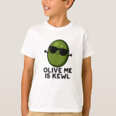 Oliven Ich halte Coolen Olivenpuppen T-Shirt (Vorderseite)