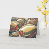 OLIVEN KARTE (Gelbe Blume)