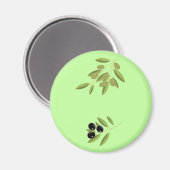 Oliven Magnet (Vorderseite/Rückseite)