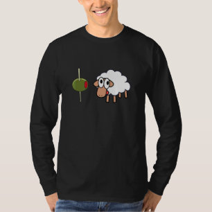 Oliven-Mutterschaf Punny Ich liebe dich T-Shirt