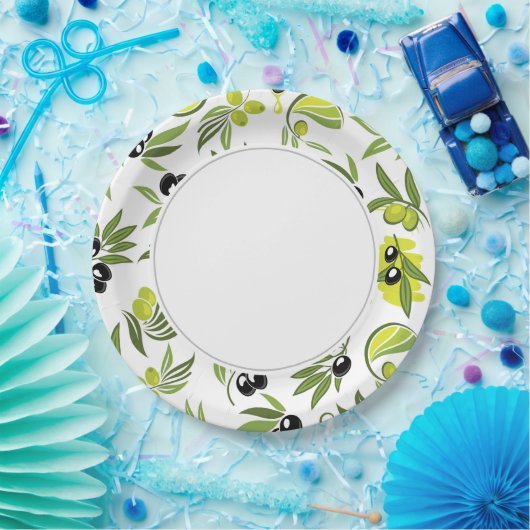 Oliven Pappteller (Party)