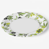 Oliven Pappteller (Schrägansicht)