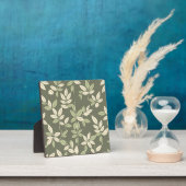 Oliven-Salbei-Botanische Blätter Muster Fotoplatte (InSitu)