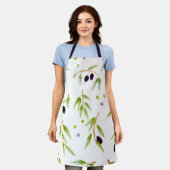 Oliven Schürze (Getragen)