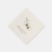 Oliven Serviette (Ecke)