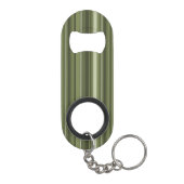 Oliven-Streifen in Monogramm Mini Flaschenöffner (Rückseite)