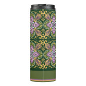 Oliven und Lavendel Azulejos mit Namen Thermosbecher (Rückseite)