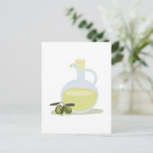 Oliven und Öl Postkarte (Stehend Vorderseite)