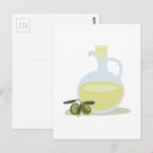 Oliven und Öl Postkarte (Vorne/Hinten)