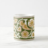 Oliven und Pfirsichfarben Tasse Blumencoffee (Mittel)