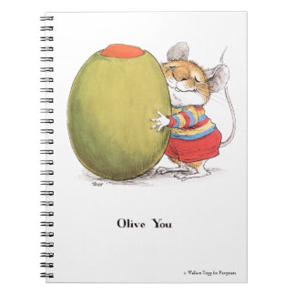 Oliven-You-Spiral-Notebook Notizblock