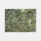 Olivenbaum-Blätter Fleecedecke (Vorderseite (Horizontal))