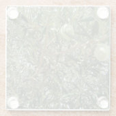 Olivenbaum-Blätter Glasuntersetzer (Rückseite)