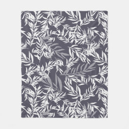 Olivenbaum - dunkelblau fleecedecke