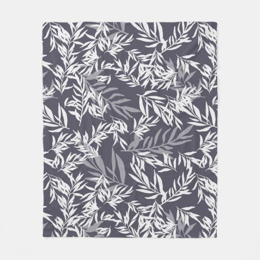 Olivenbaum - dunkelblau fleecedecke (Vorderseite)