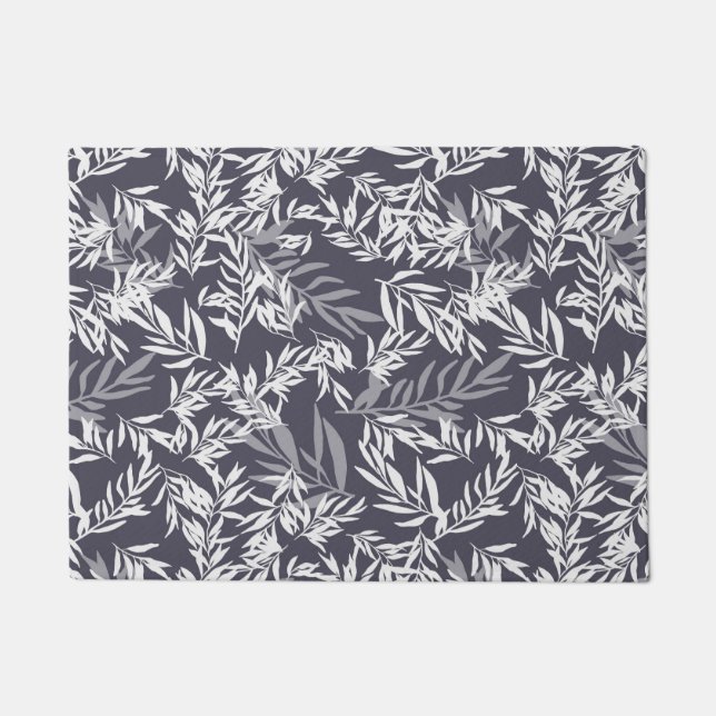 Olivenbaum - dunkelblau fußmatte (Vorderseite)