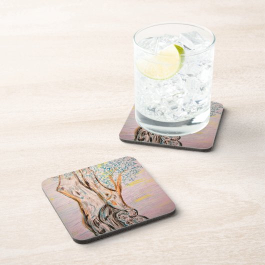 Olivenbaum Getränkeuntersetzer (Rechte Seite)