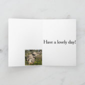 Olivenbaum in Yoga Position bearbeitbar Karte (Innenseite)