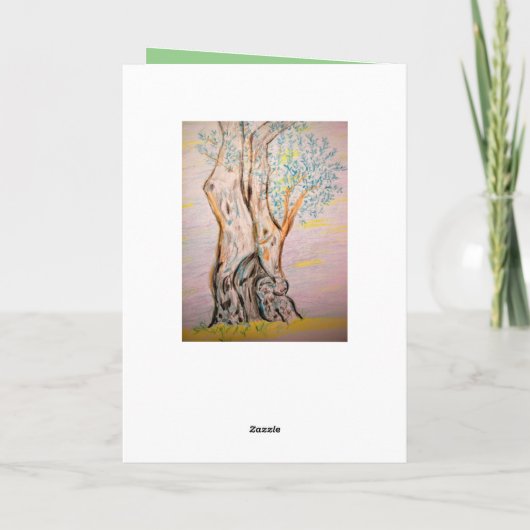 Olivenbaum Karte (Rückseite)