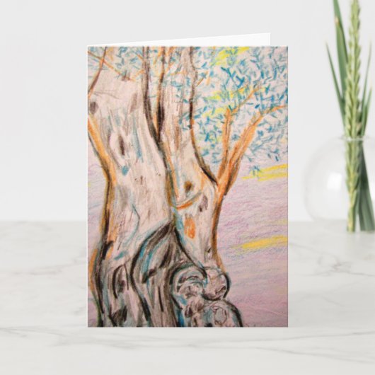 Olivenbaum Karte (Vorderseite)